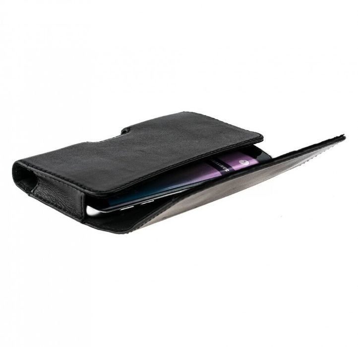Шкіряний чохол на ремінь Valenta 12995G для телефона Samsung Galaxy M23 Чорний, Чорний